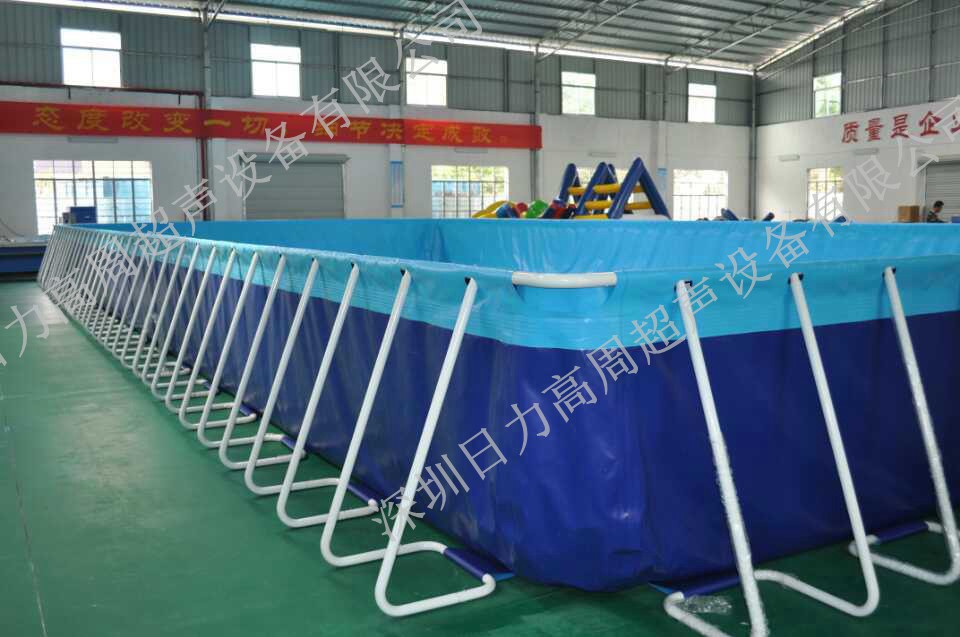 行走式帆布，支架泳池樣品